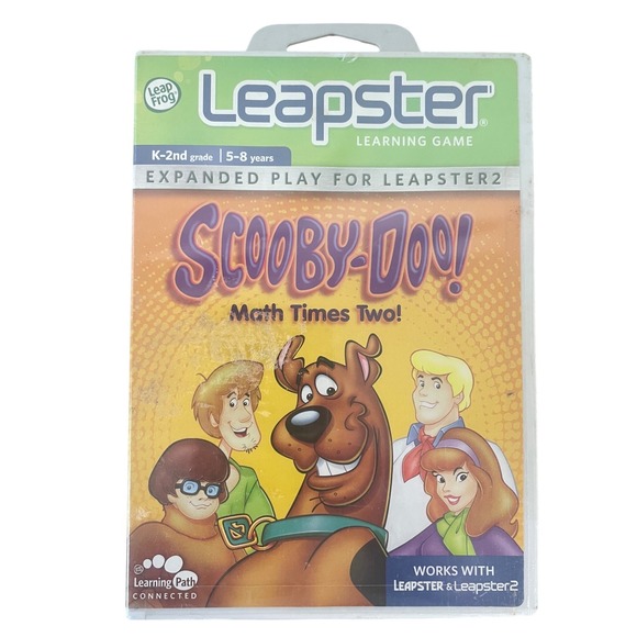 Leapfrog Other - LeapFrog Leapster Scooby-Doo Math Times Two Game New Sealed 2009 K-2nd Grade